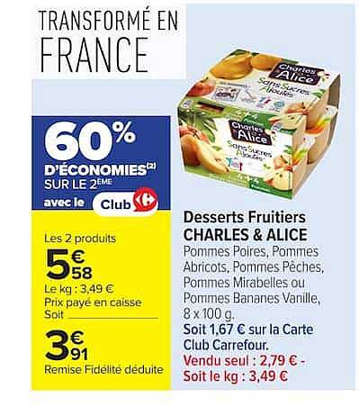 60% D'ÉCONOMIE[S] SUR LE 2EME avec le Club Carrefour