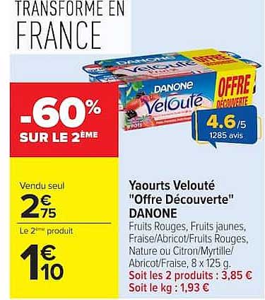 -60% SUR LE 2ÈME
