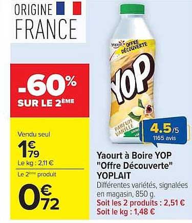 -60% SUR LE 2ÈME