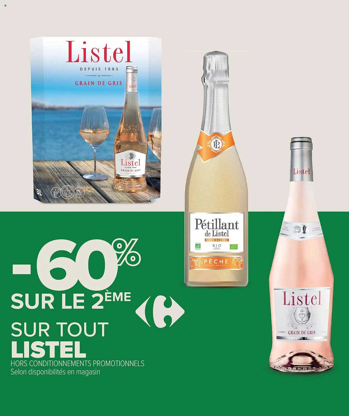 -60% SUR LE 2ÈME SUR TOUT LISTEL