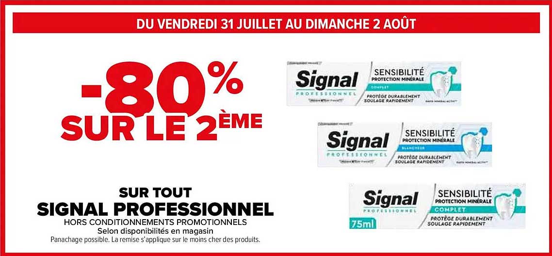 -80% SUR LE 2ÈME SUR TOUT SIGNAL PROFESSIONNEL