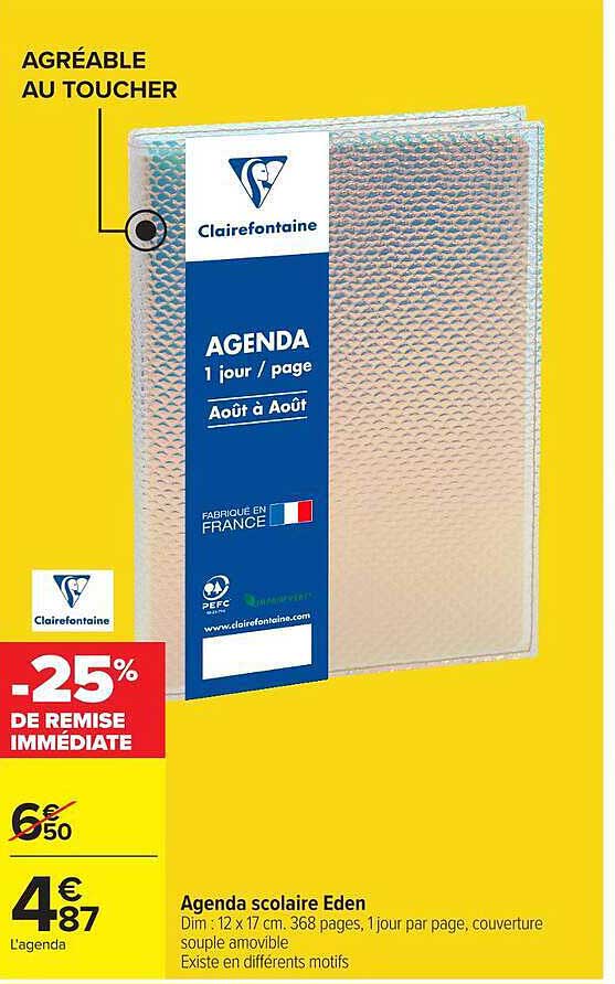 Agenda scolaire Eden