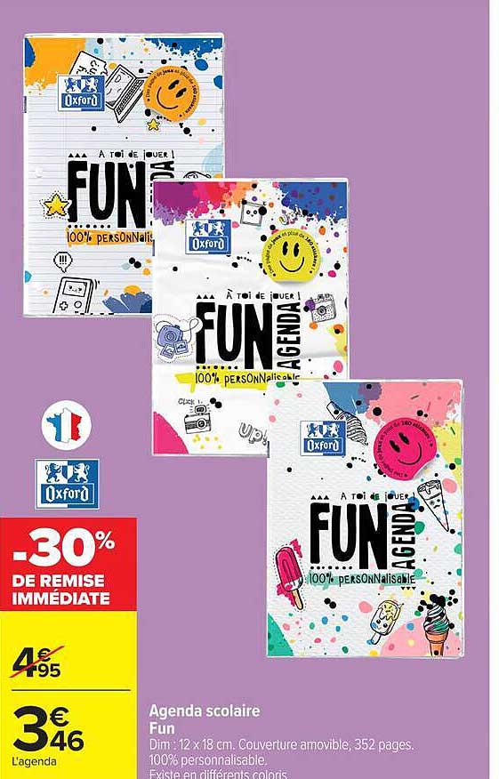 Agenda scolaire Fun