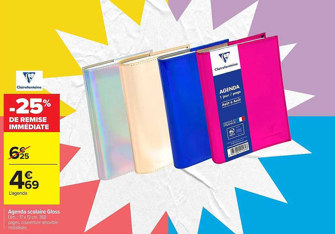 Agenda scolaire Gloss
