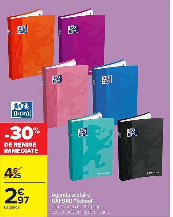 Agenda scolaire OXFORD "School"
