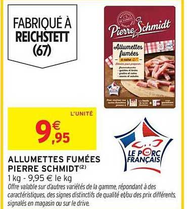 ALLUMETTES FUMÉES PIERRE SCHMIDT