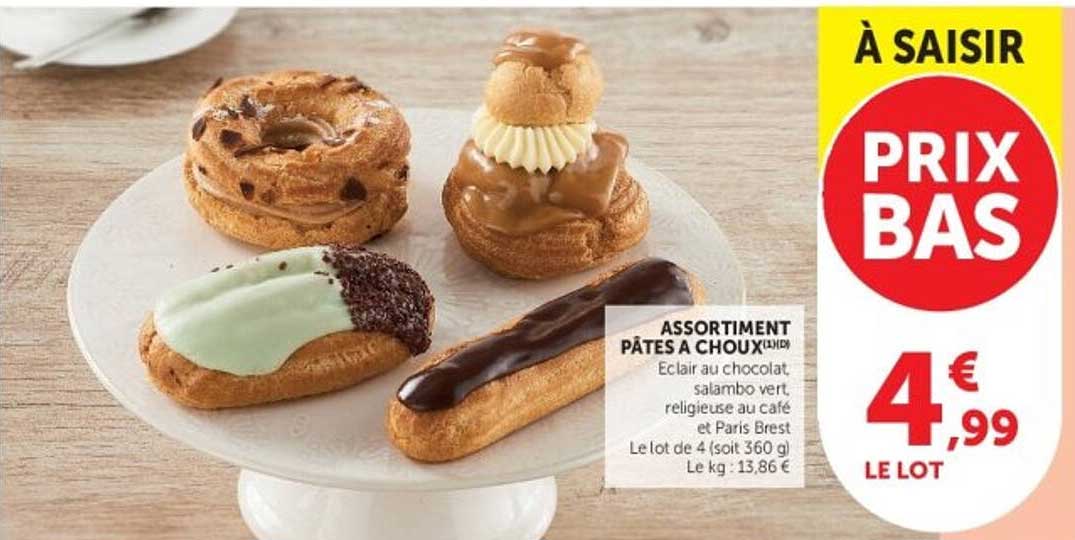 ASSORTIMENT PÂTES A CHOUX