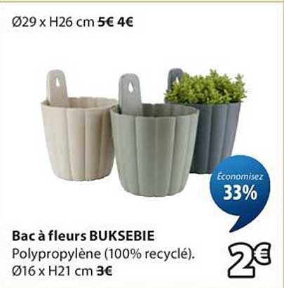 Bac à fleurs BUKSEBIE