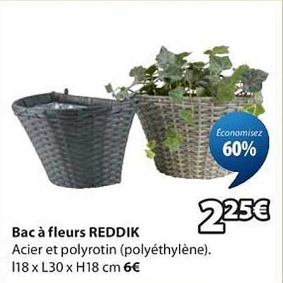 Bac à fleurs REDDIK