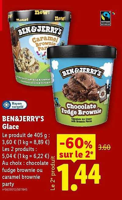 BEN & JERRY’S Glace
