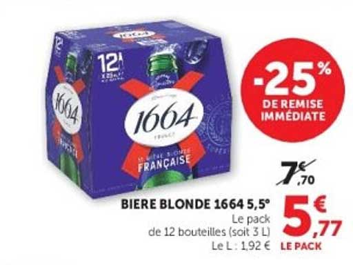 BIERE BLONDE 1664 5,5°
