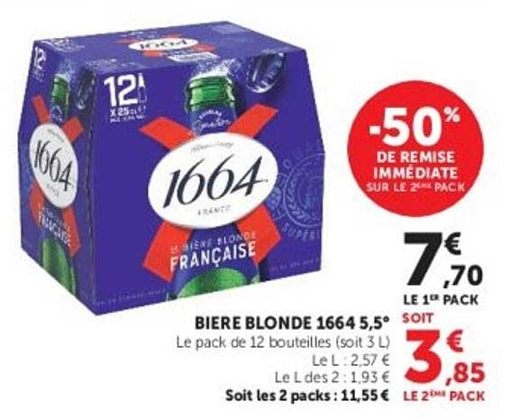BIERE BLONDE 1664 5,5°