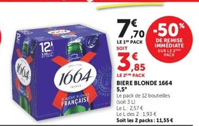BIERE BLONDE 1664 5,5°