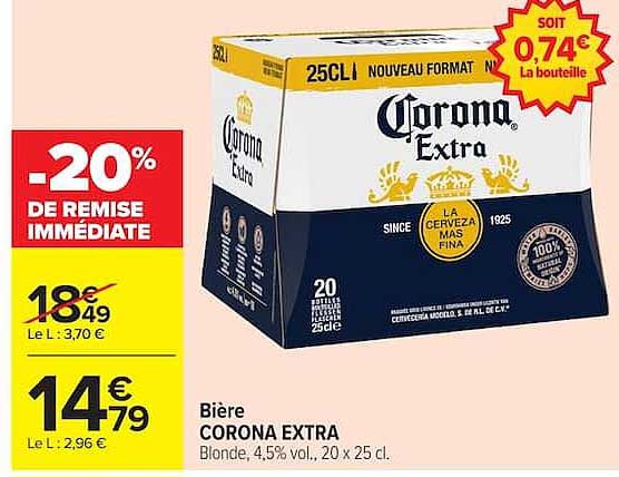 Bière CORONA EXTRA