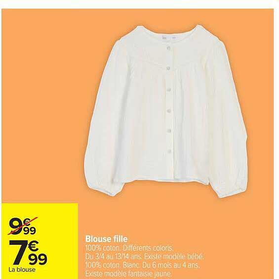 Blouse fille