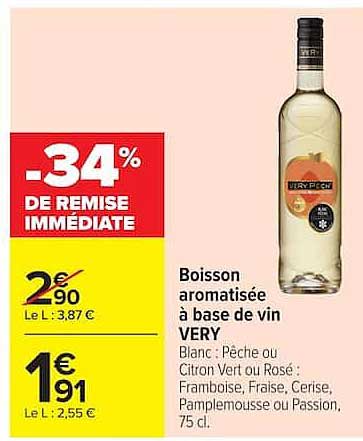 Boisson aromatisée à base de vin VERY