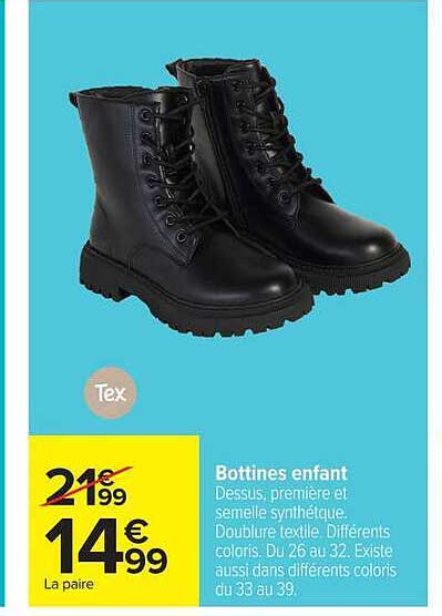 Bottines enfant