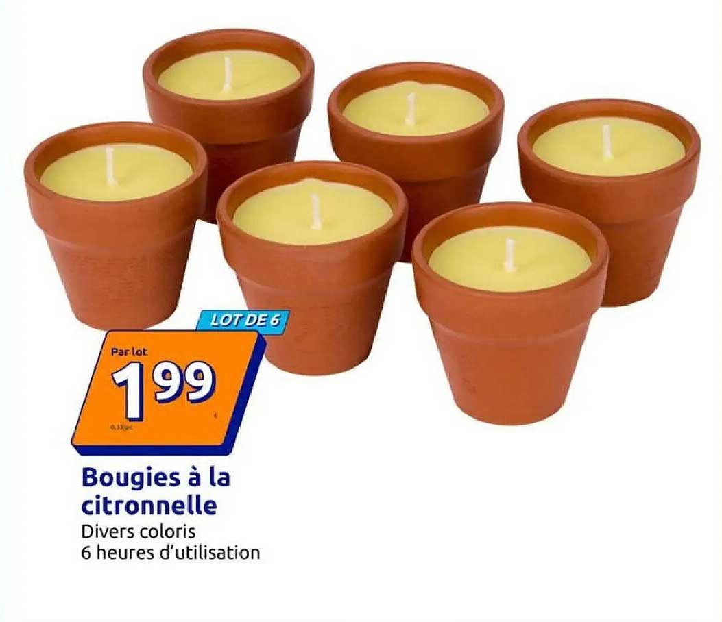 Bougies à la citronnelle