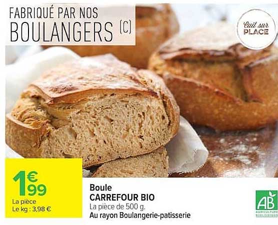 Boule CARREFOUR BIO