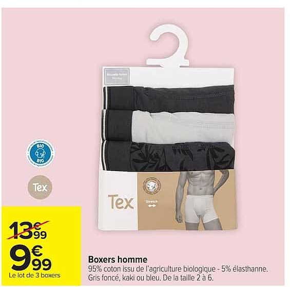 Boxers homme