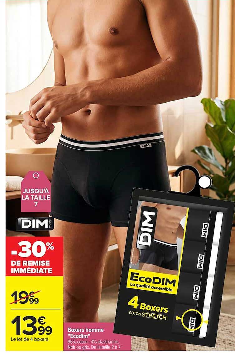Boxers homme "Ecodim"
