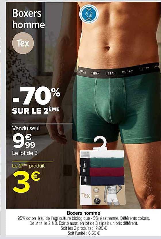 Boxers homme