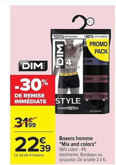 Boxers homme "Mix and colors"