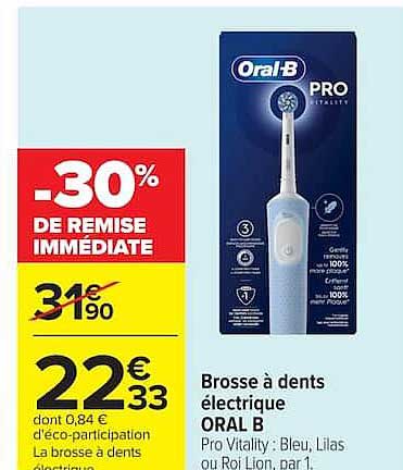 Brosse à dents électrique ORAL B