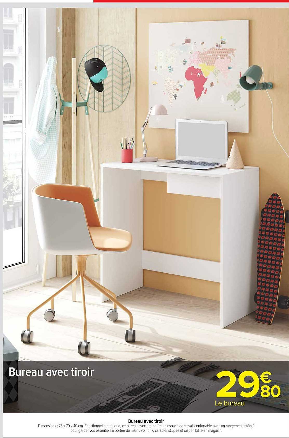 Bureau avec tiroir