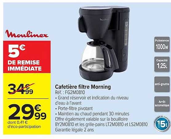 Cafetière filtre Morning