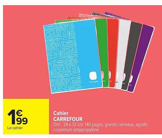 Cahier CARREFOUR
