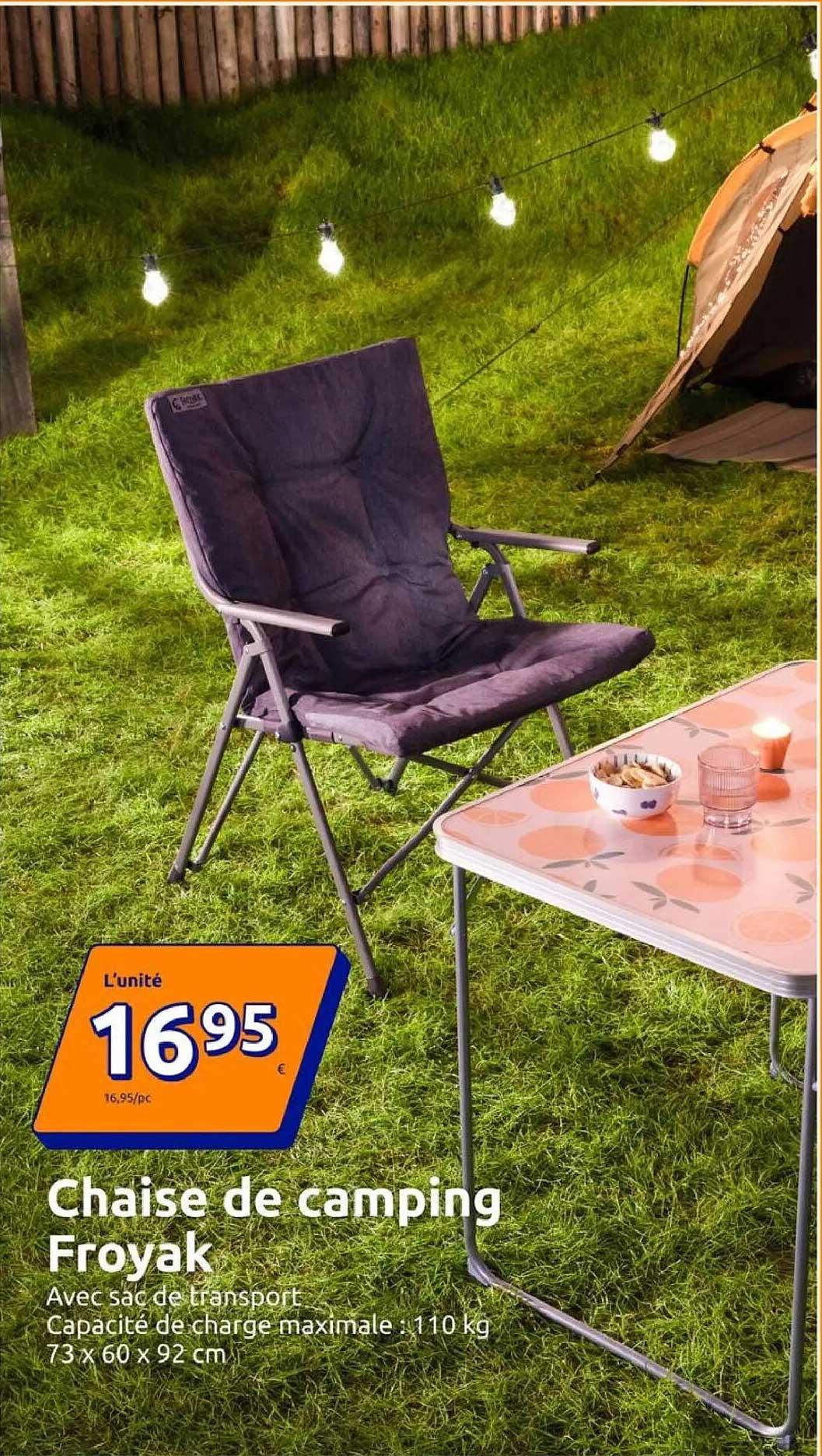 Chaise de camping Froyak