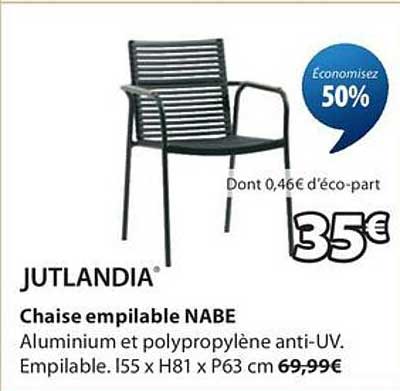Chaise empilable NABE
