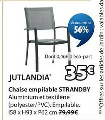 Chaise empilable STRANDBY