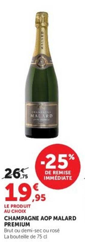 CHAMPAGNE AOP MALARD PREMIUM