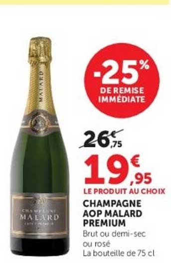 CHAMPAGNE AOP MALARD PREMIUM