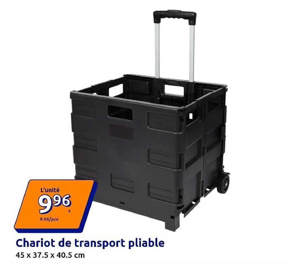 Chariot de transport pliable