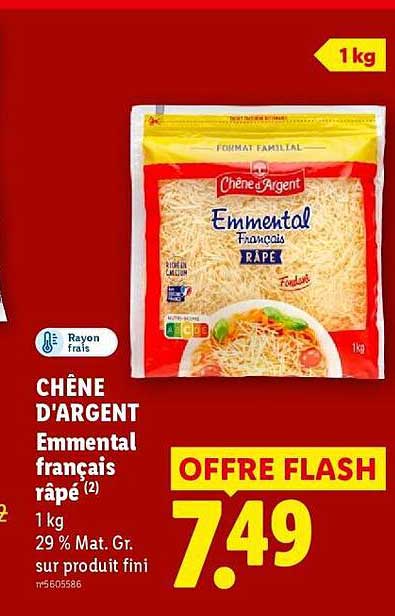 CHÊNE D'ARGENT Emmental français râpé (2)