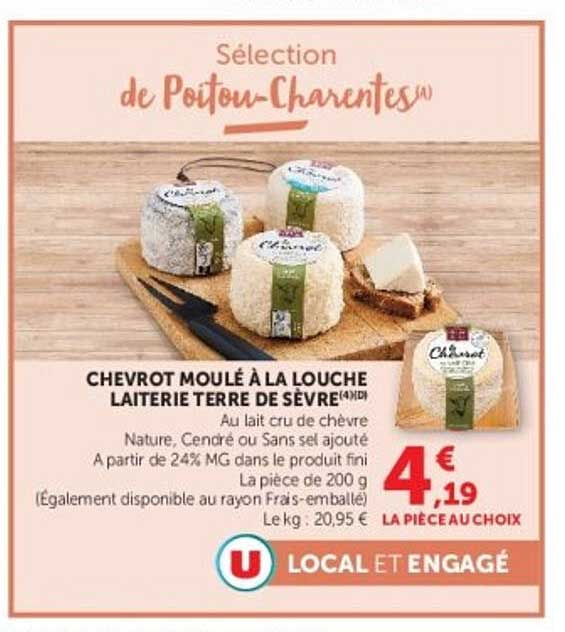 CHEVROT MOULÉ À LA LOUCHE LAITERIE TERRE DE SÈVRE