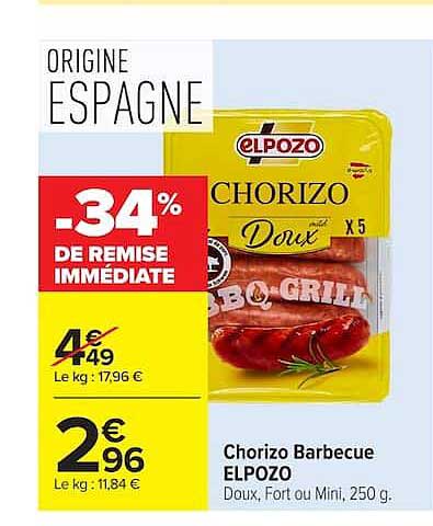 Chorizo Barbecue ELPOZO