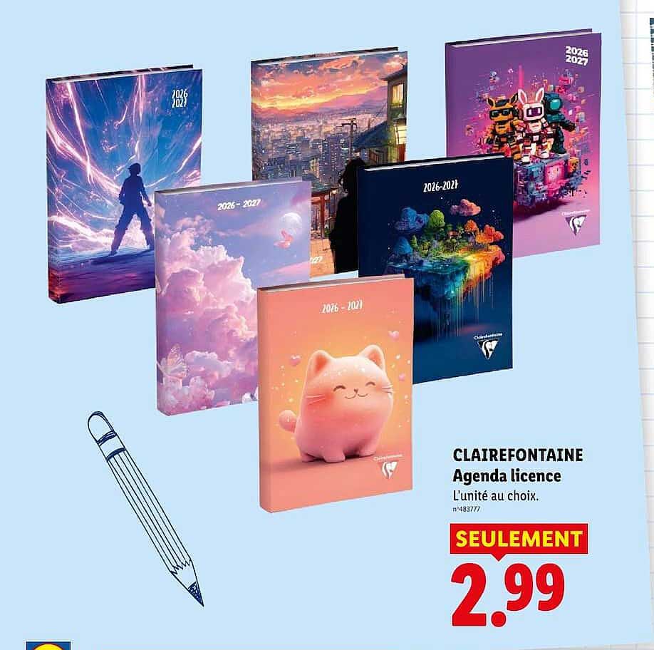CLAIREFONTAINE Agenda licence