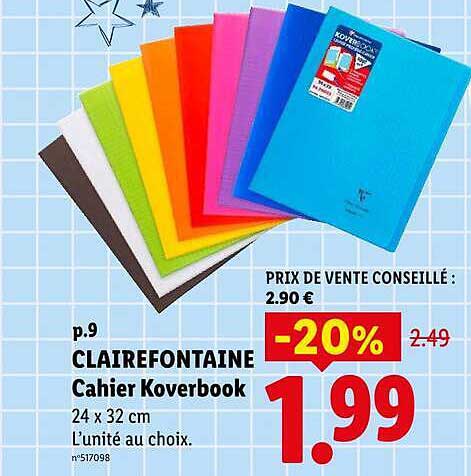 CLAIREFONTAINE Cahier Koverbook