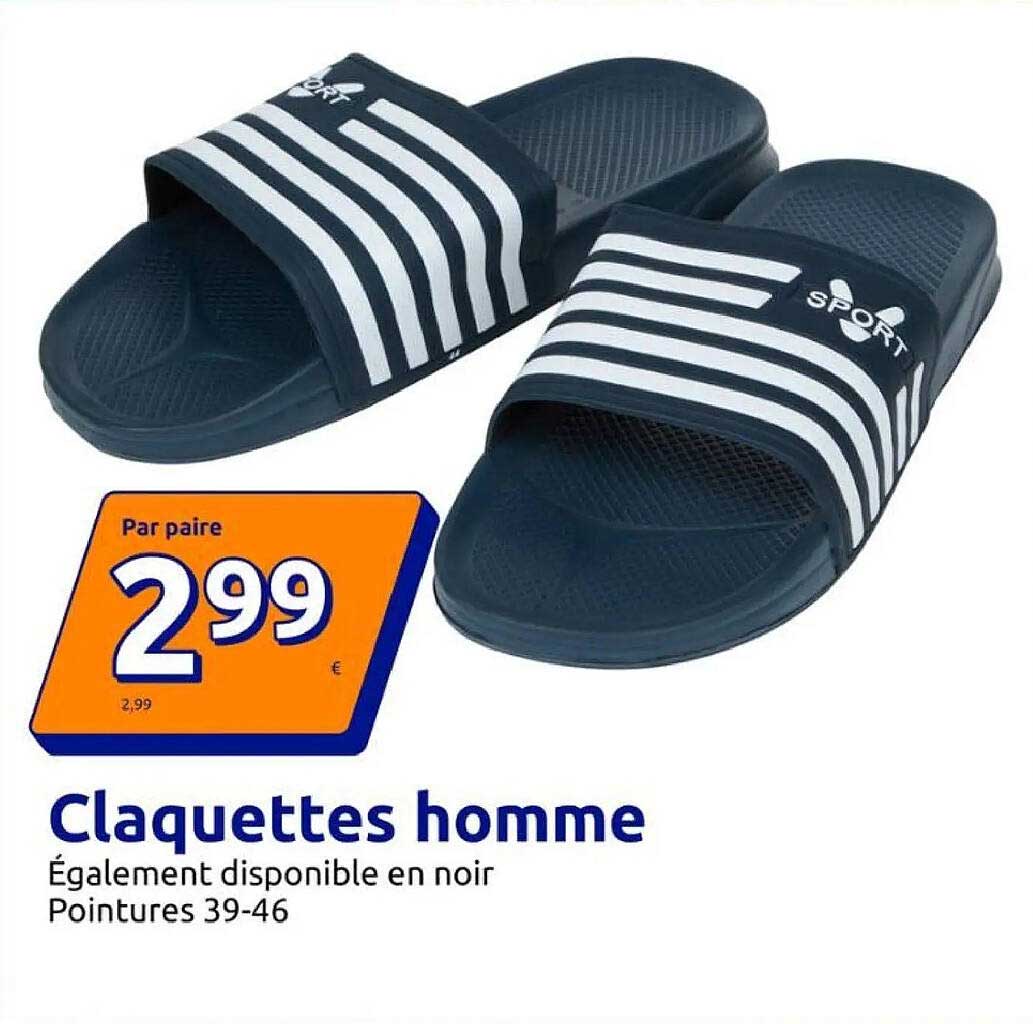 Claquettes homme