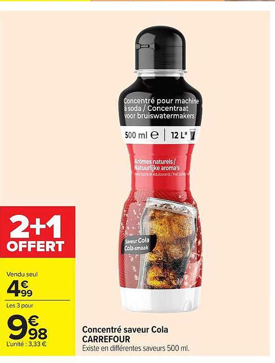 Concentré saveur Cola CARREFOUR