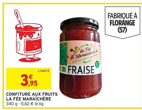 CONFITURE AUX FRUITS LA FÉE MARAÎCHÈRE