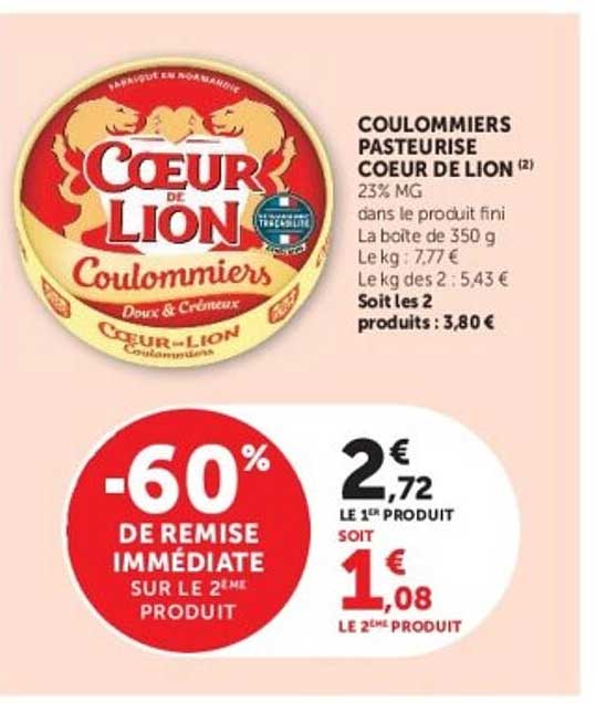 COULOMMIERS PASTEURISÉ CŒUR DE LION (2)