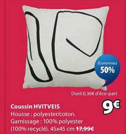 Coussin HVITVEIS