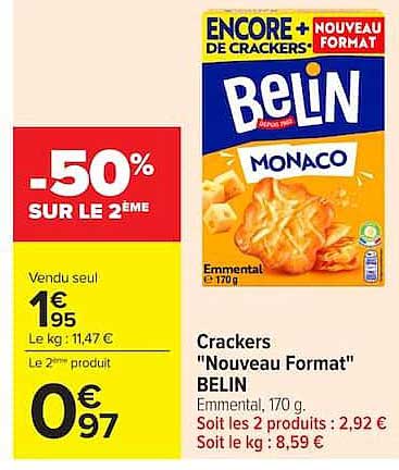 Crackers "Nouveau Format" BELIN