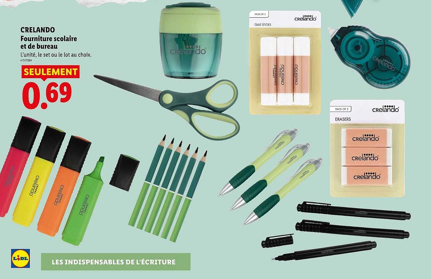CRELANDO Fourniture scolaire et de bureau