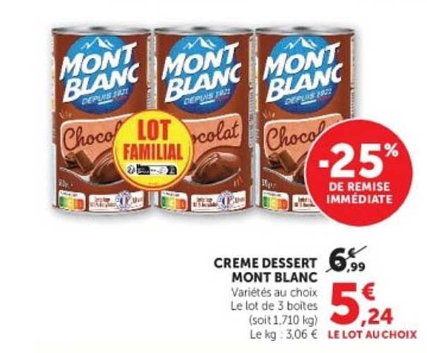 CREME DESSERT MONT BLANC